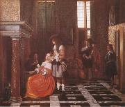 The Card-Players (mk08) Pieter de Hooch